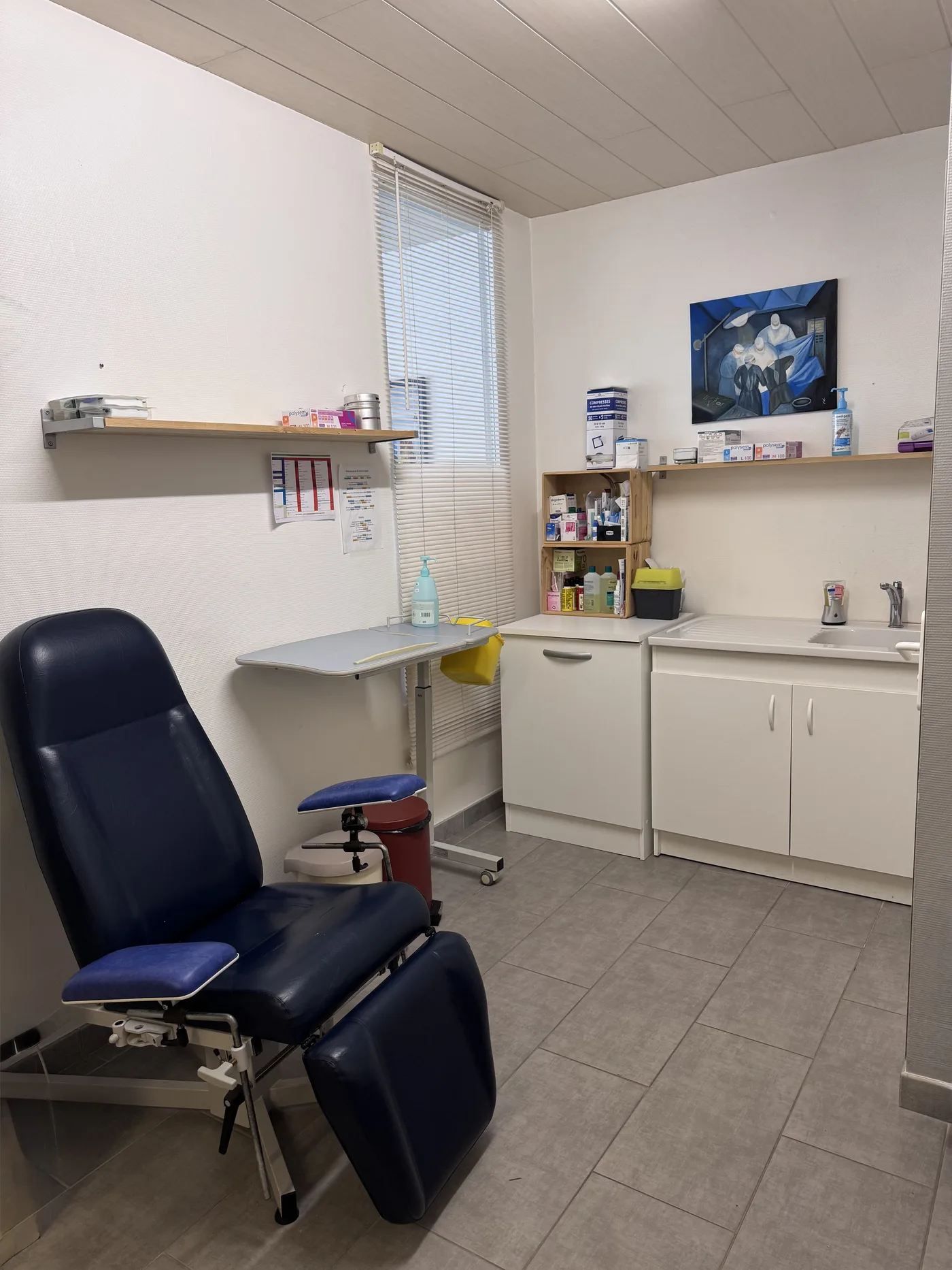 Salle de soins équipée du cabinet infirmier Lavoix à Saint-Brevin-les-Pins